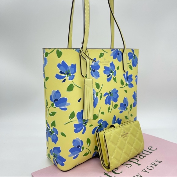 Kate Spade Jana Tea Garden Tote & Bifold Wallet - Picture 2 of 13